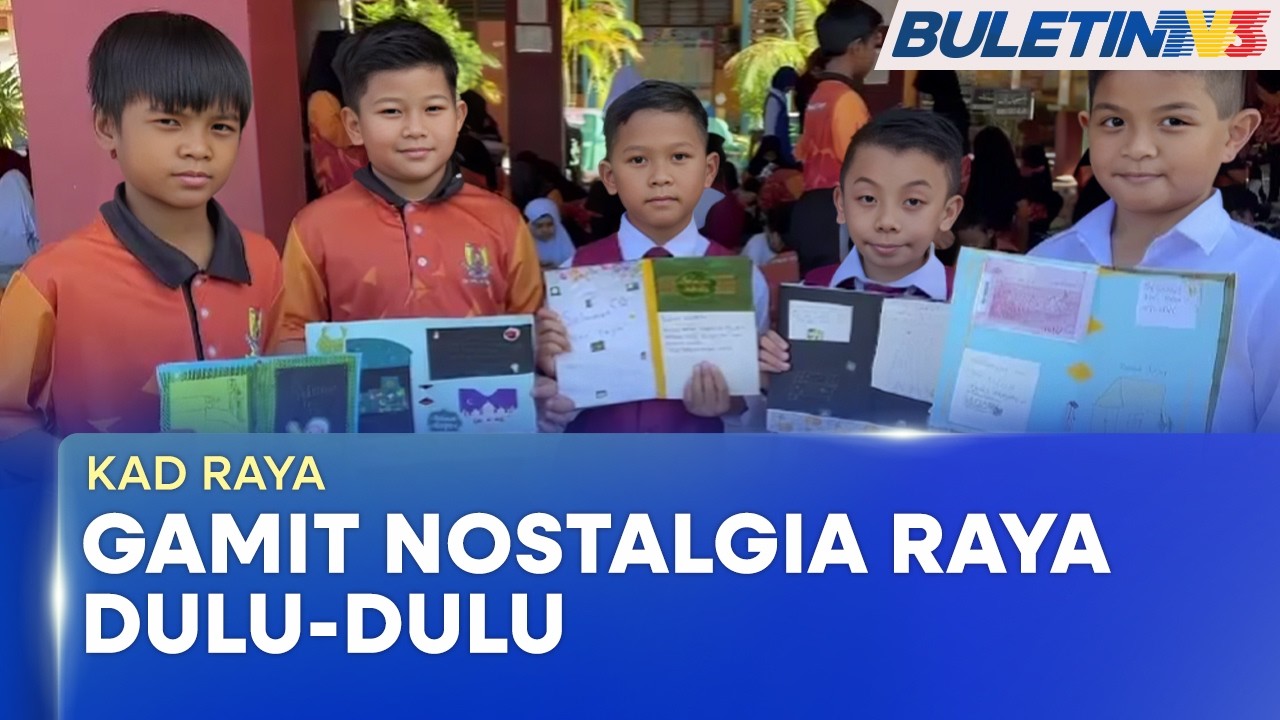 MENJELANG AIDILFITRI | Murid Hasilkan Kad Raya, Gamit Nostalgia Sambutan Dulu-Dulu (BU)