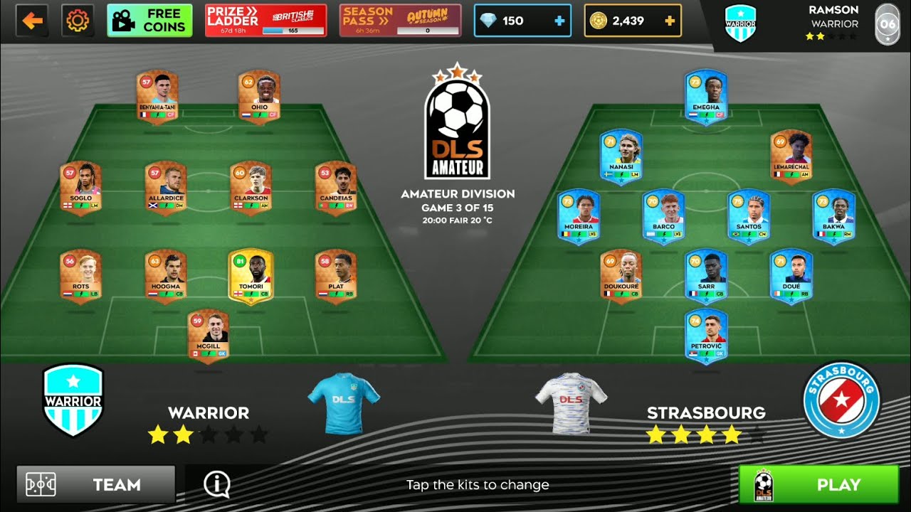DLS 25 Amateur DIV Match 03 | Android Gameplay | #football #soccer #dls25 #cr7 #messi #neymar