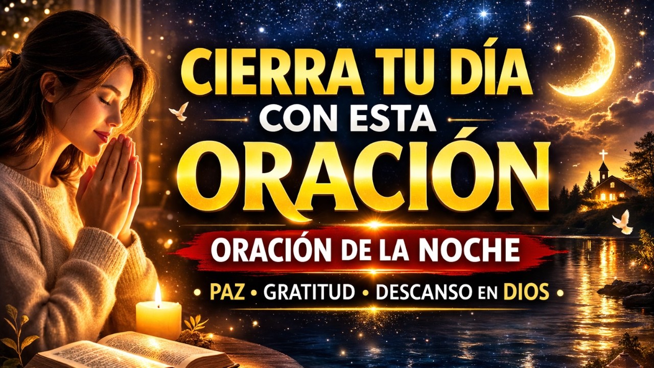 Cierra Tu Día con Esta Oración | Paz, Gratitud y Descanso en Dios