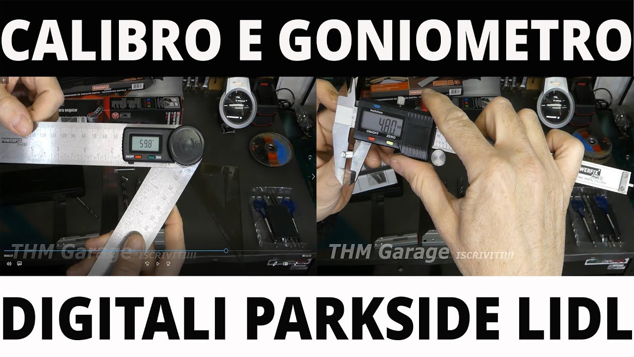 CALIBRO e GONIOMETRO digitale PARKSIDE recensione e tutorial. Come si usa il calibro.