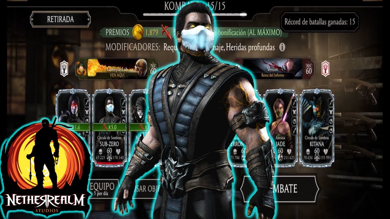 SUB-ZERO Círculo De Sombras En Modo Sobreviviente Dificultad ANTIGUO | Mortal Kombat Mobile