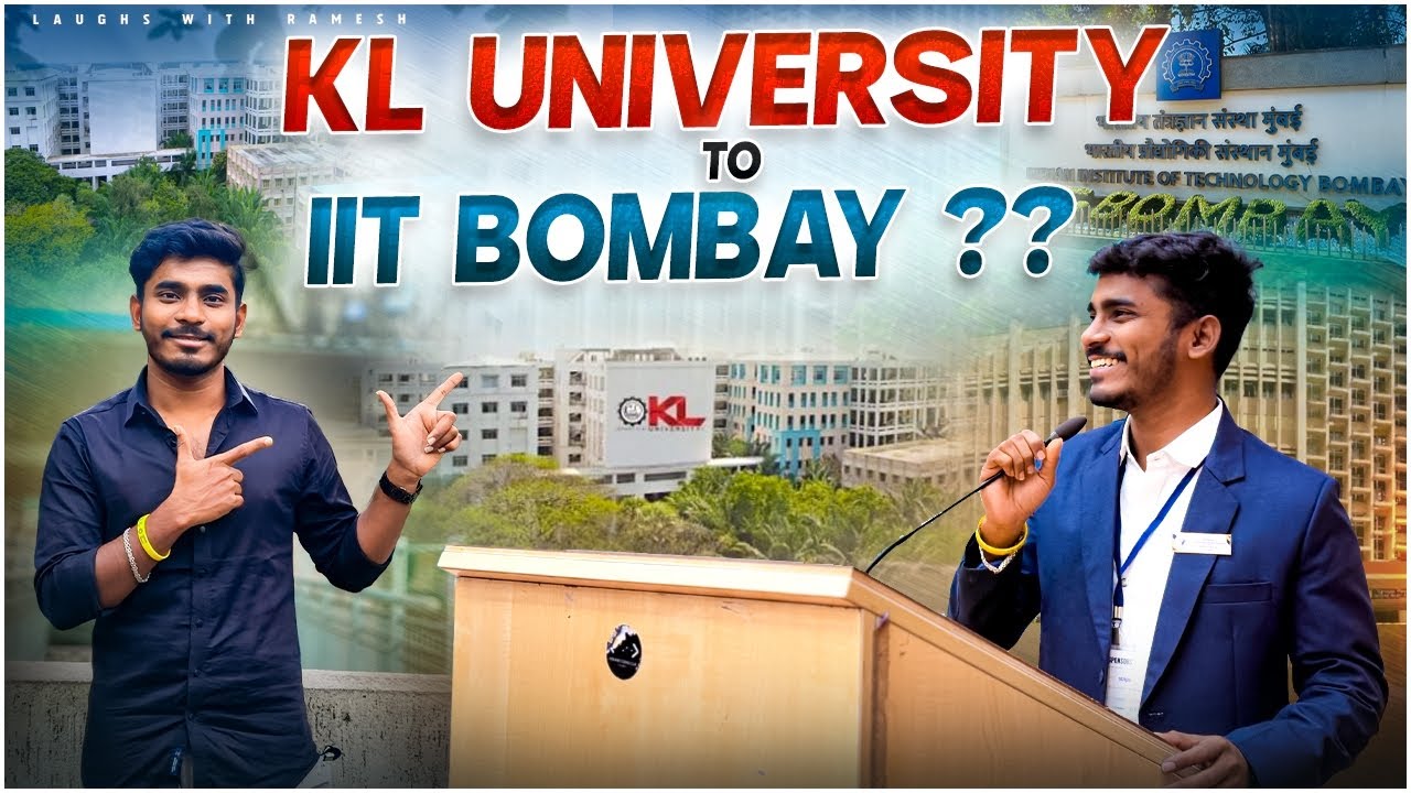 KL University ➝ IIT Bombay?? 🤯 || How is This Possible?! || E-summit Tech event ..