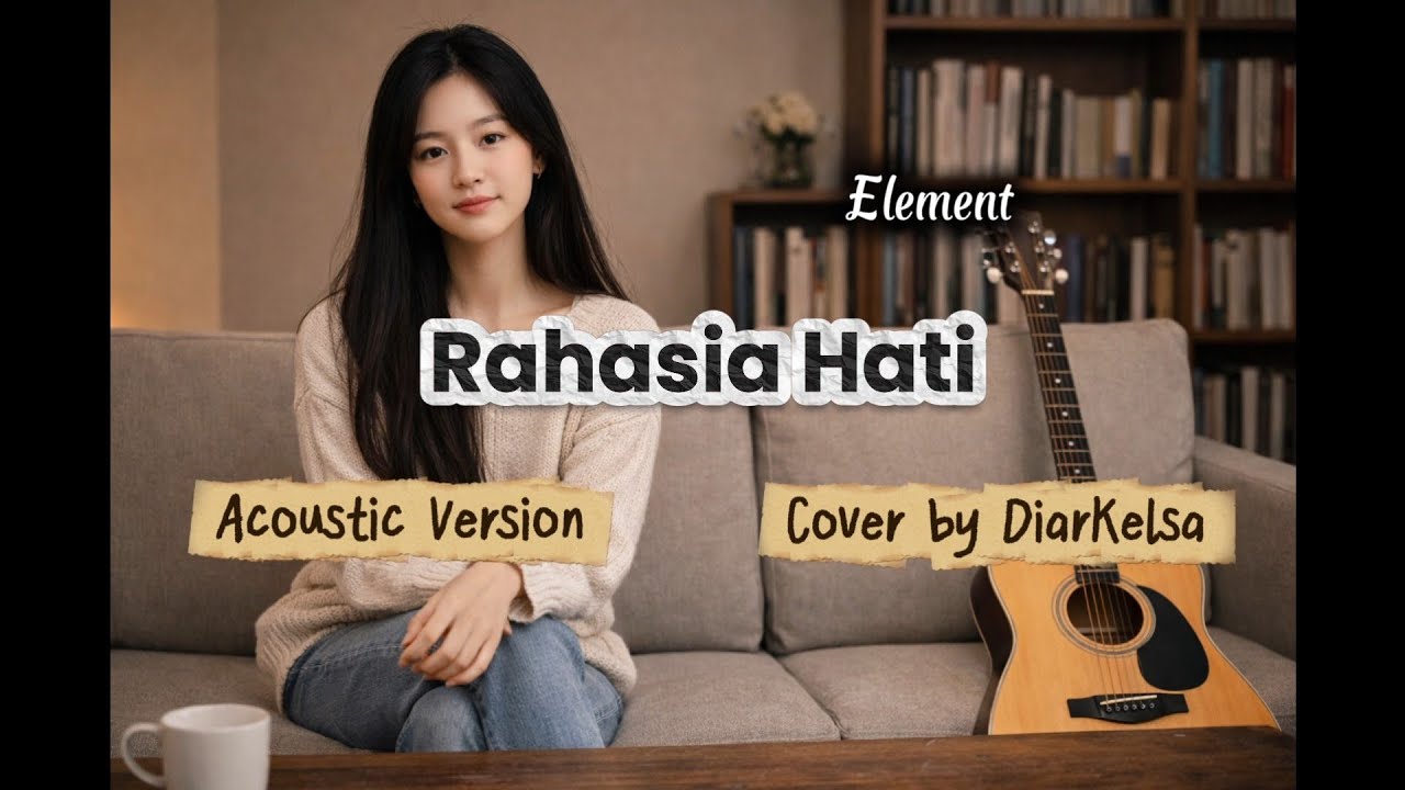 Rahasia Hati - Element || Lyrics || Acoustic Version, cover by DiarKelsa 