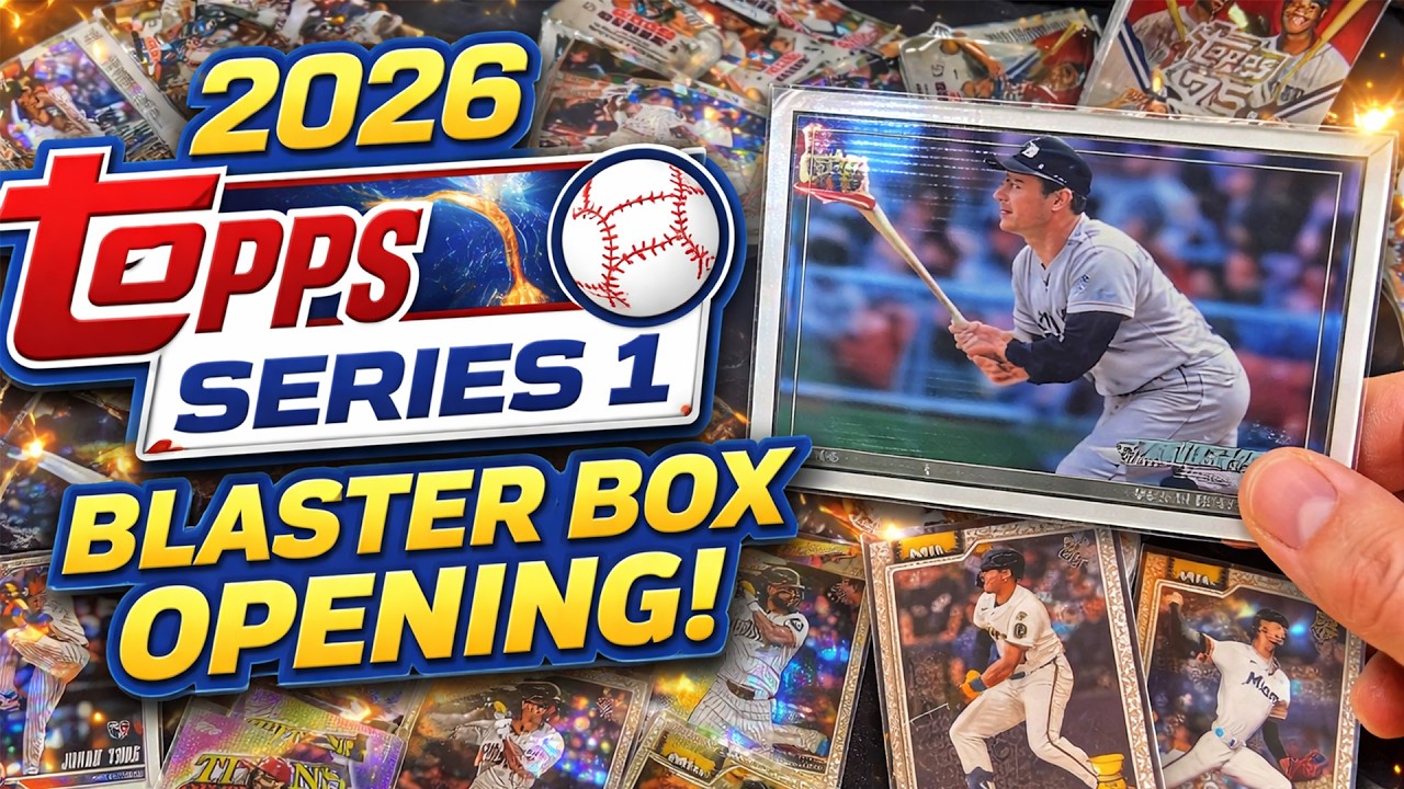 Распаковка коллекционной коробки Topps Series 1 Blaster Box 2026 года | Полный обзор, содержимое ...