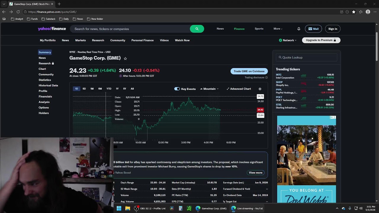 $GME GAMESTOP STOCK CEO RYAN COHEN INTERVIEW WITH CHARLES PAYNE FOX BUSINESS
