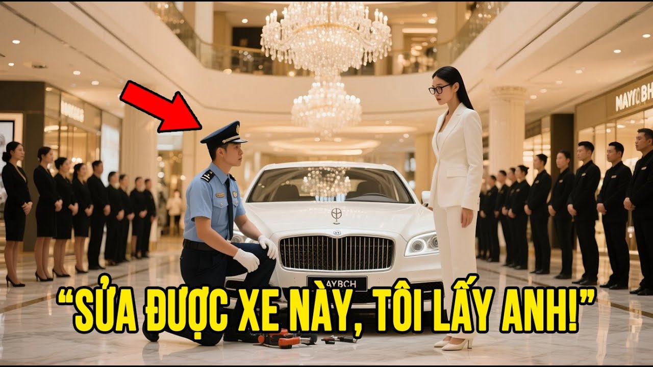 “Sửa Được Xe Này, Tôi Lấy Anh!” — 10 Phút Sau Anh Bảo Vệ Làm Xong Khiến Nữ Tỷ Phú Sững Sờ