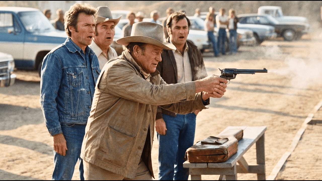 Clint Eastwood Challenged John Wayne To a SHOOT OFF - What Happened Next Shocked EVERYONE