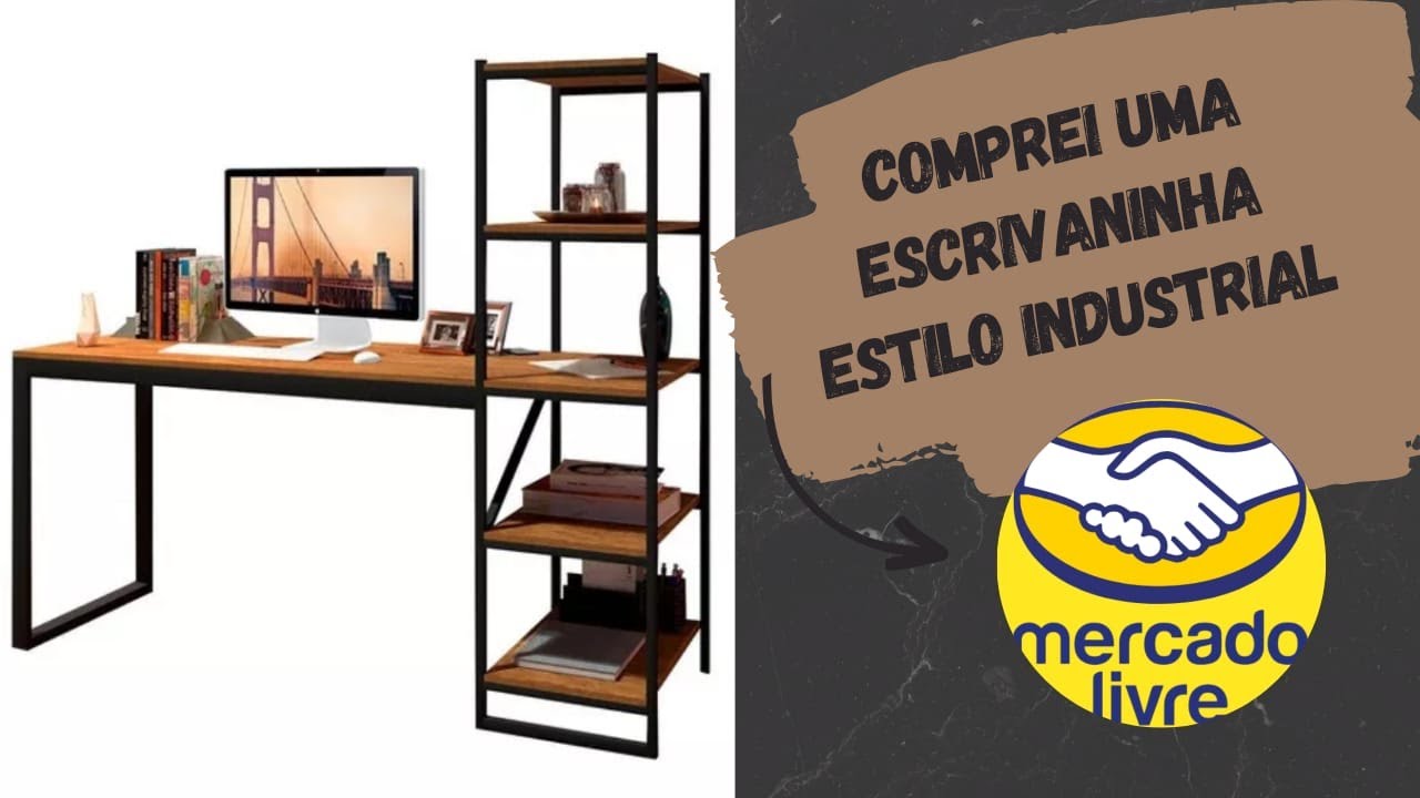 ESCRIVANINHA OU MESA DE ESCRITÓRIO ESTILO INDUSTRIAL DO MERCADO LIVRE