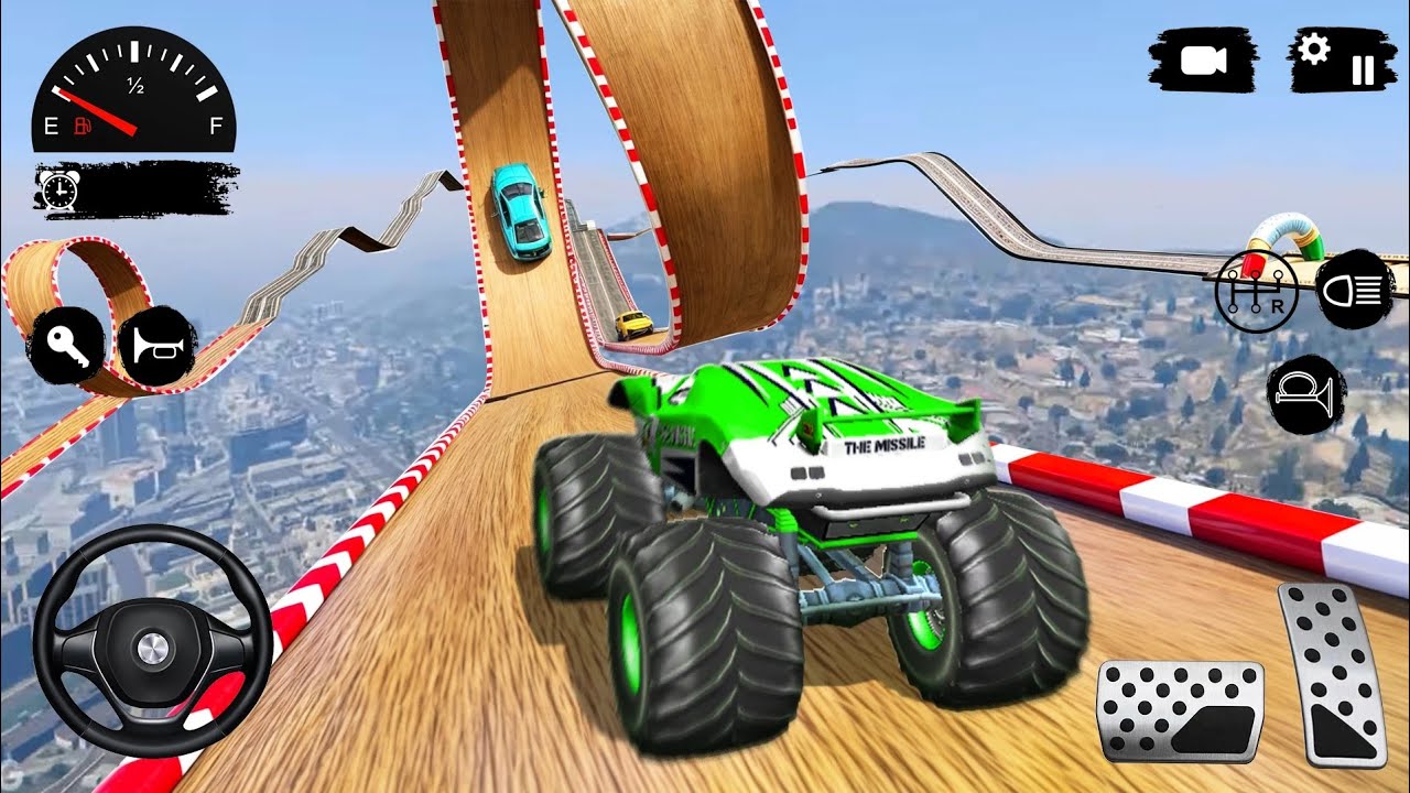 Monster Truck Mega Ramp Impossible Driver - Monster Truck Stunt Racing - Android Gameplay #1
