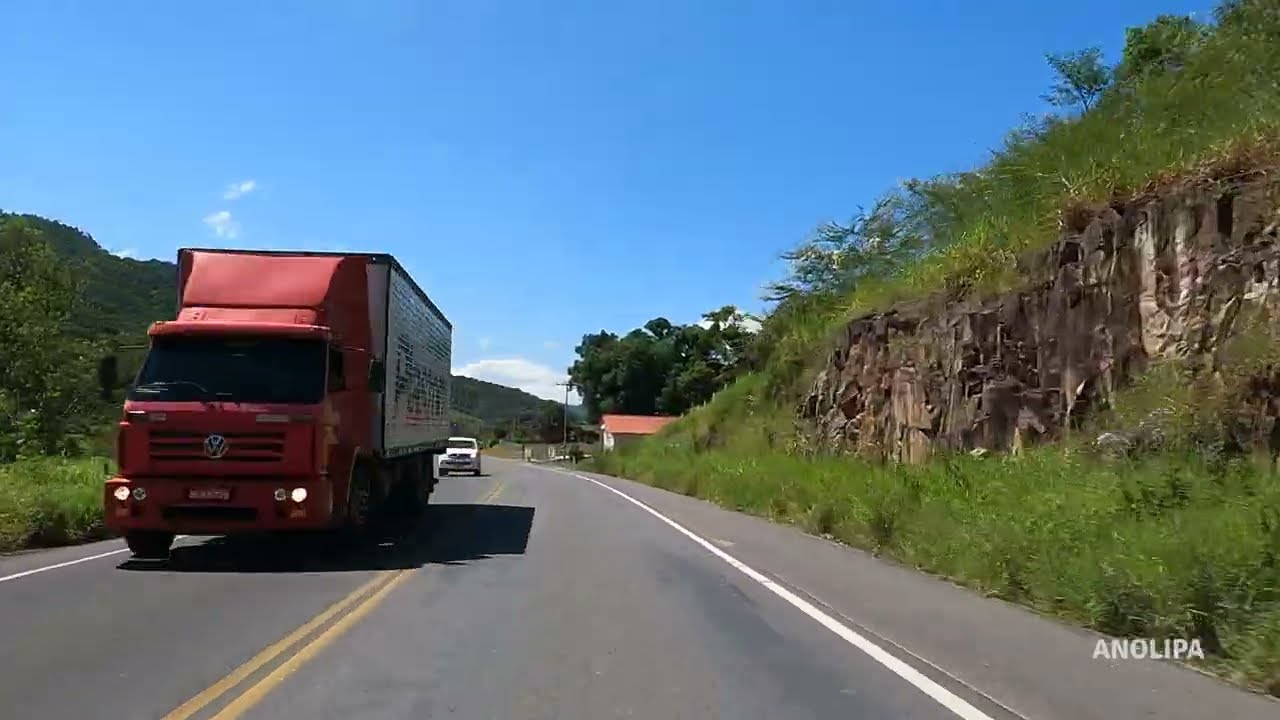 Orleans - Ponte de Laguna Anita Garibaldi - Dirigindo Brasil
