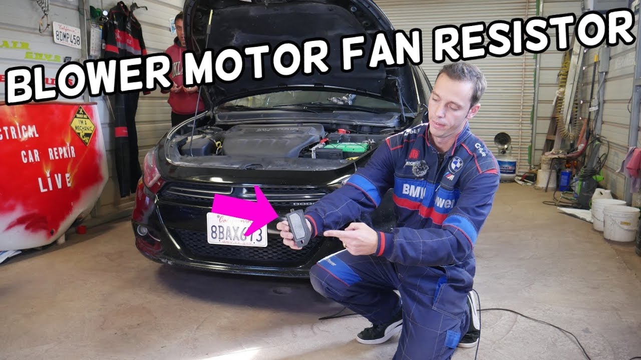 BLOWER MOTOR FAN RESISTOR REMOVAL REPLACEMENT LOCATION DODGE DART, CHRYSLER 200