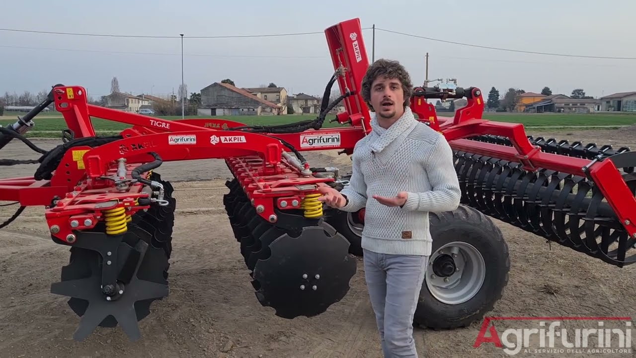 Presentazione erpice a dischi Akpil Tigre 3 m