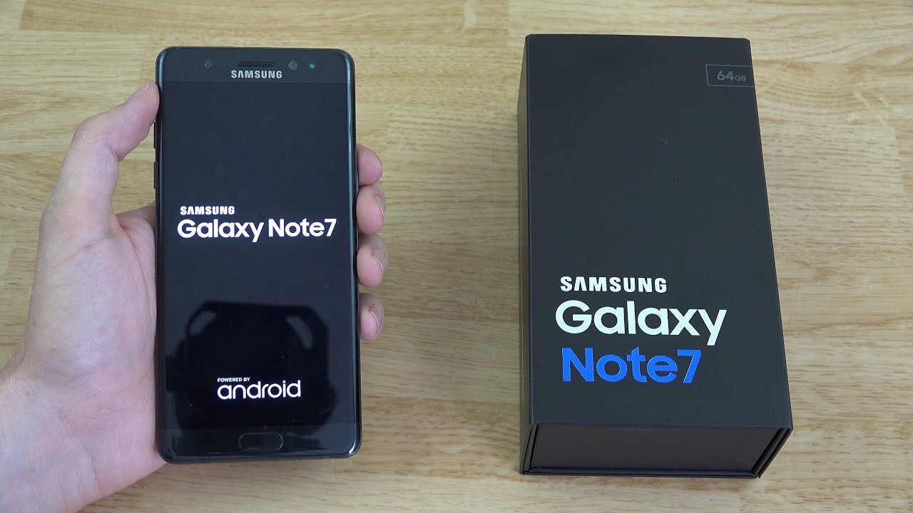 فتح صندوق سامسونج نوت 7 النسخة الجديدة (الامنه) | Unboxing Safe new Note7