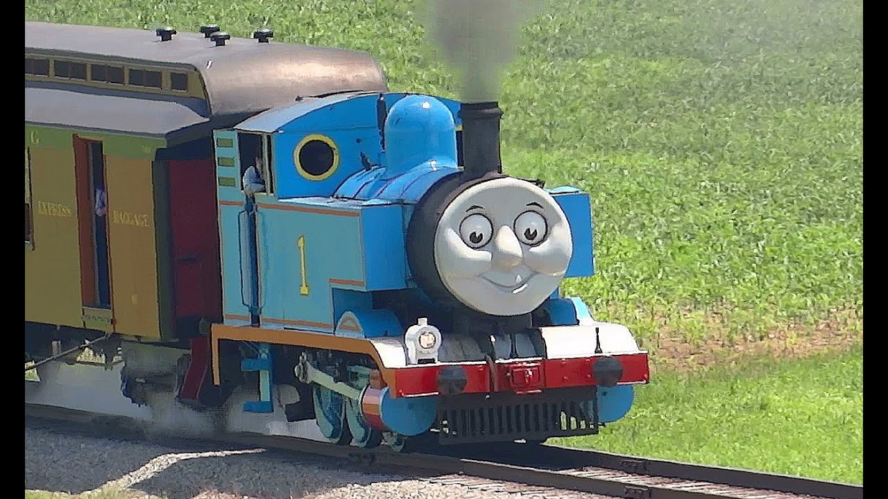 Thomas The Tank Train Past His Fans