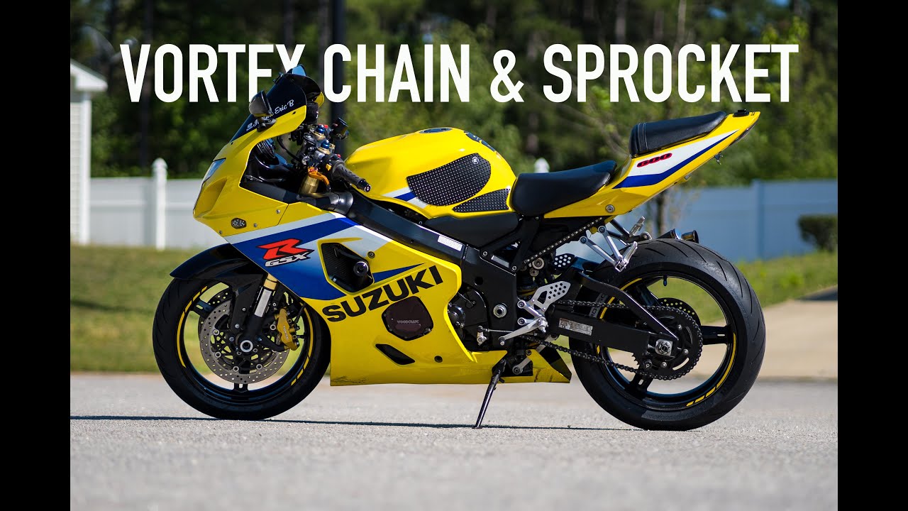 Установка цепи и звездочки VORTEX на GSXR 600 (ОНО ТОГО СТОИТ!)