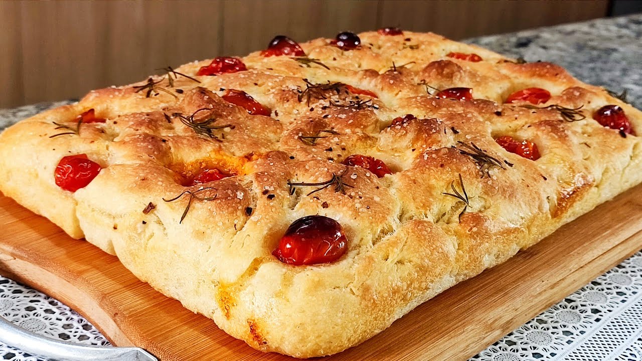 FOCACCIA se você NUNCA FEZ esse pão VOCÊ PRECISA FAZER