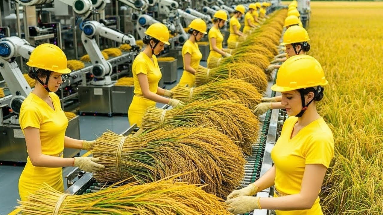 Cómo una Fábrica de Alta Tecnología Procesa Arroz para Millones de Personas Cada Día