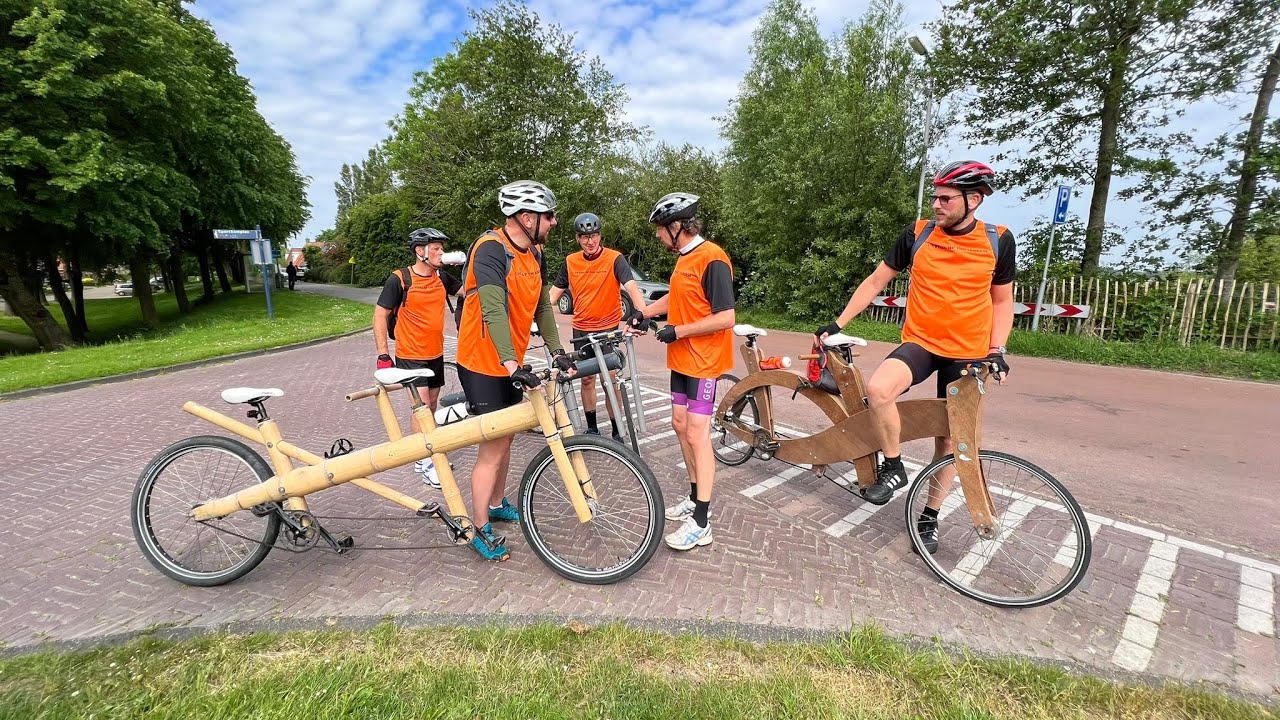 235 kilometer op een zelfgemaakte tandem