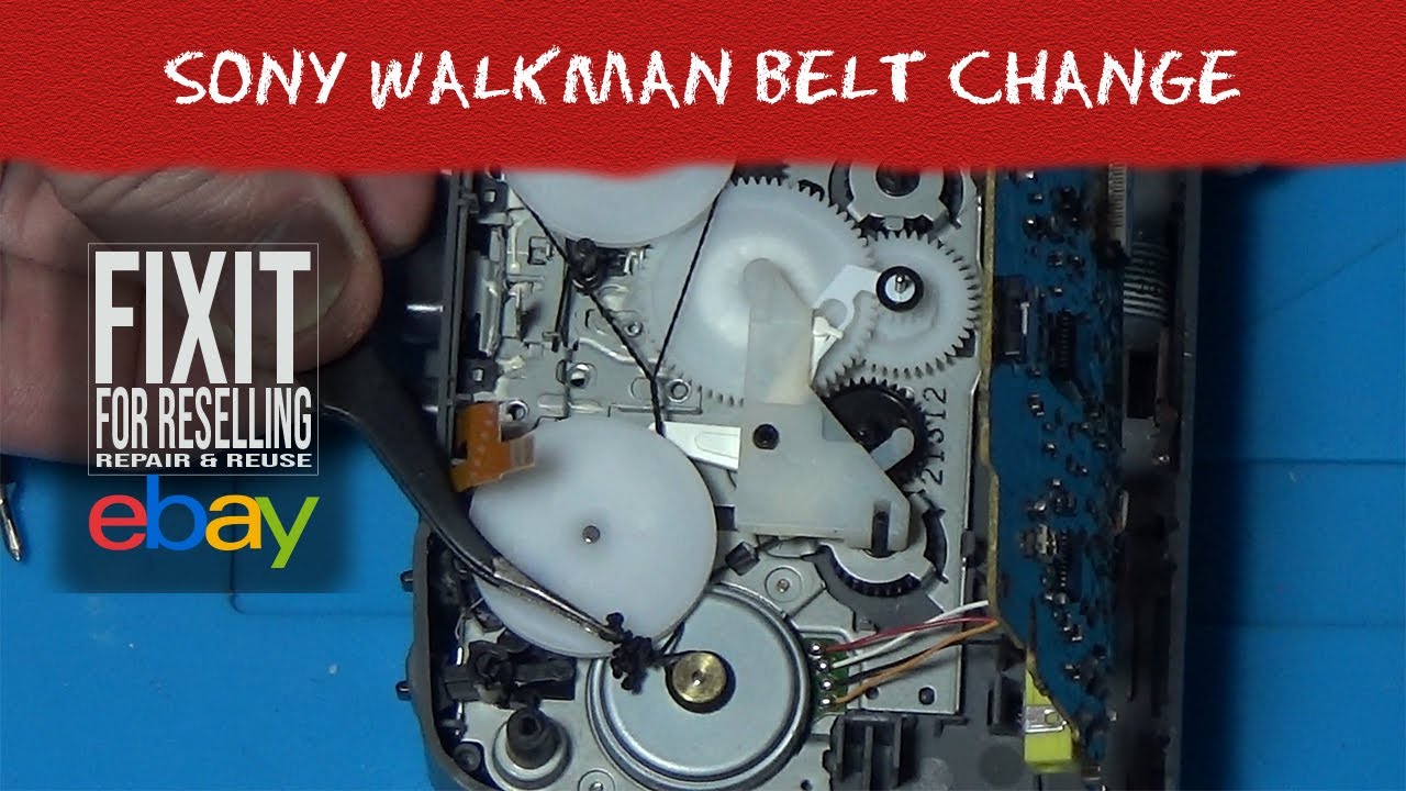 How To Change A Drive Belt On A Sony Walkman WM-FX373 | Walkman Drive Belt Change | UK eBay Reseller