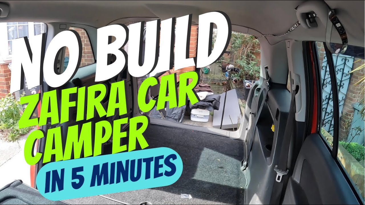 Zafira Stealth Micro Camper Conversion in 5 minutes - no build!