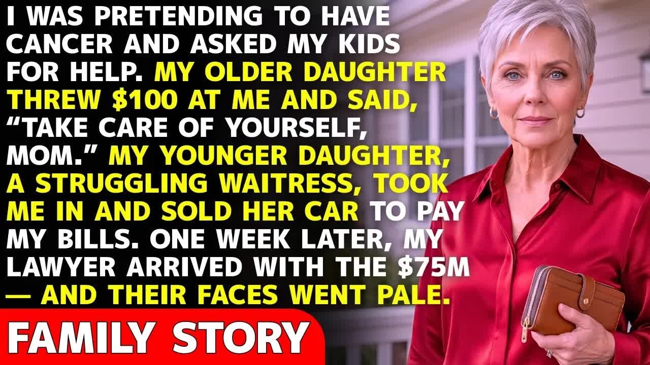 I Pretended To Have Cancer  My Rich Daughter Threw $100 At Me — My Struggling Daughter Sold Her