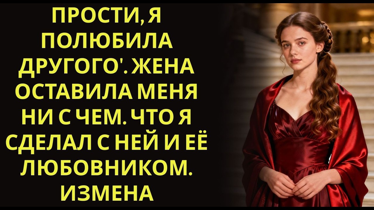 Прости, я полюбила другого'  Жена оставила меня ни с чем  Что я сделал с ней и её любовником  Из