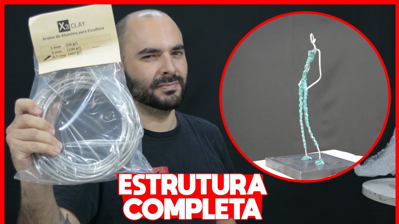 Como fazer um esqueleto de arame para sua escultura (AULA COMPLETA)