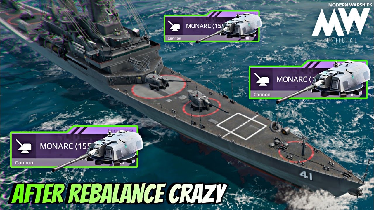 MONARC (155mm) After Rebalance Best Dollar Cannon🔥- Modern Warships