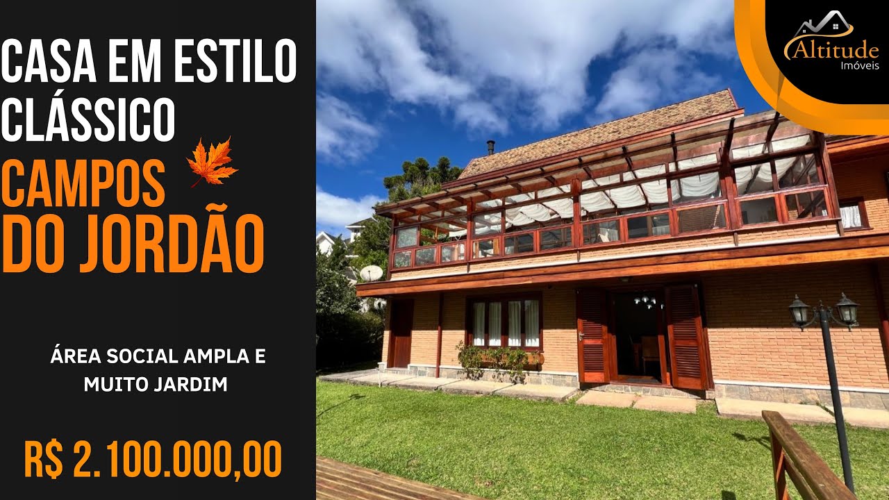 🍊 CONHEÇA A CASA PITANGA EM CAMPOS DO JORDÃO - R$ 2.100.000,00