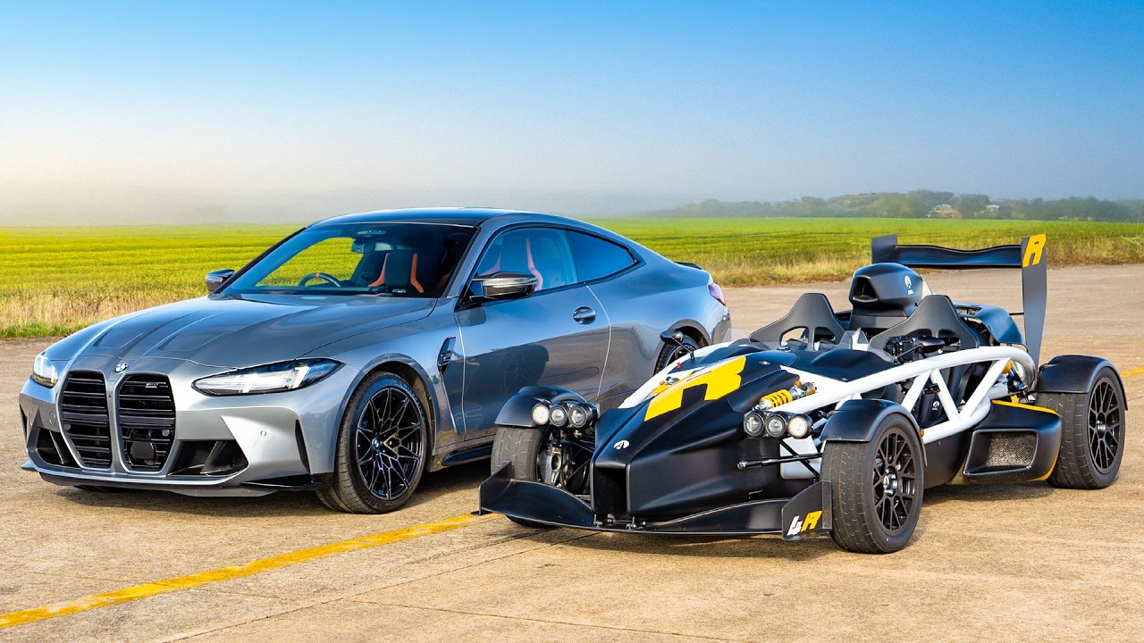 BMW M4 против Ariel Atom 4R: DRAG RACE