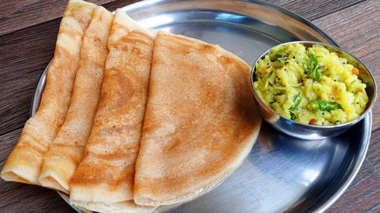 ಜೋಳದ ದೋಸೆ / ಕಡಿಮೆ ಸಮಯದಲ್ಲಿ ಜೋಳದ ದೋಸೆ & ಆಲೂಗಡ್ಡೆ ಪಲ್ಯ / Jolada Dose / Jolada dose recipe in kannada