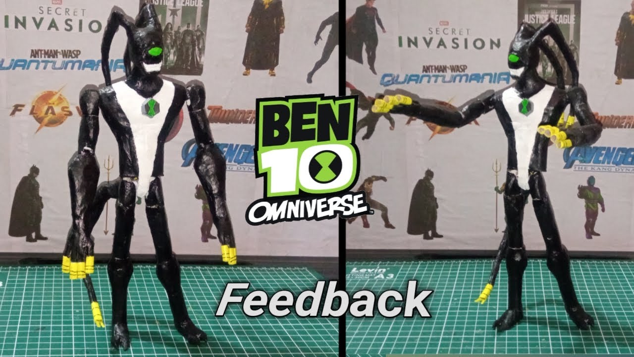 How To Make Feedback Action Figure || Ben 10 Omniverse ||