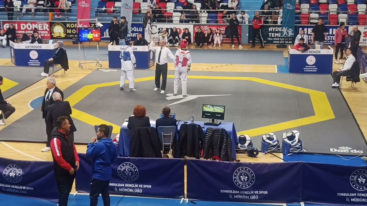 YUSUF BADEM (59 KG) LİSELER ARASİ GENÇLER TAEKWONDO ŞAMPİYONASI FİNAL MAÇLARI (1. Maç)
