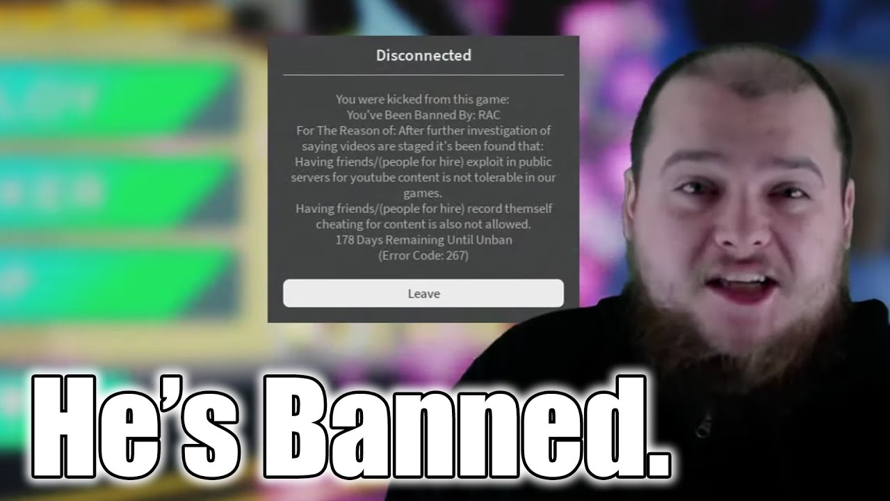 An Arsenal YouTuber got BANNED.. | ROBLOX