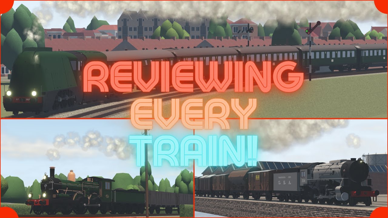Reviewing Every Steam Train in Roblox Streamlined! (200 Sub Special)