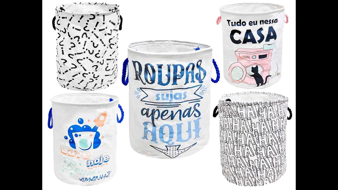 Cesto Organizador De Roupa Suja Para Banheiro Multiuso 60lts