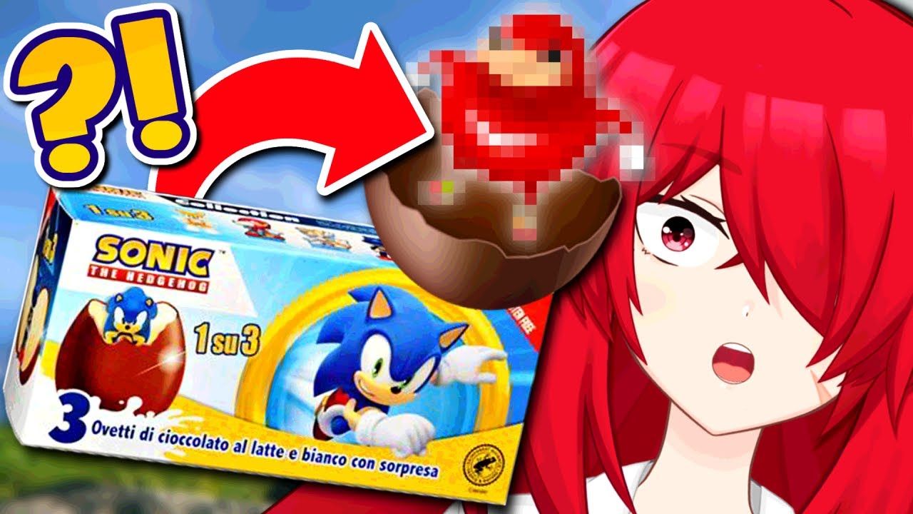 Vtuber Tries Sonic The Hedgehog Knockoff Kinder Eggs! But&hellip; 【 Virtual Youtuber EN / EU】Food Review