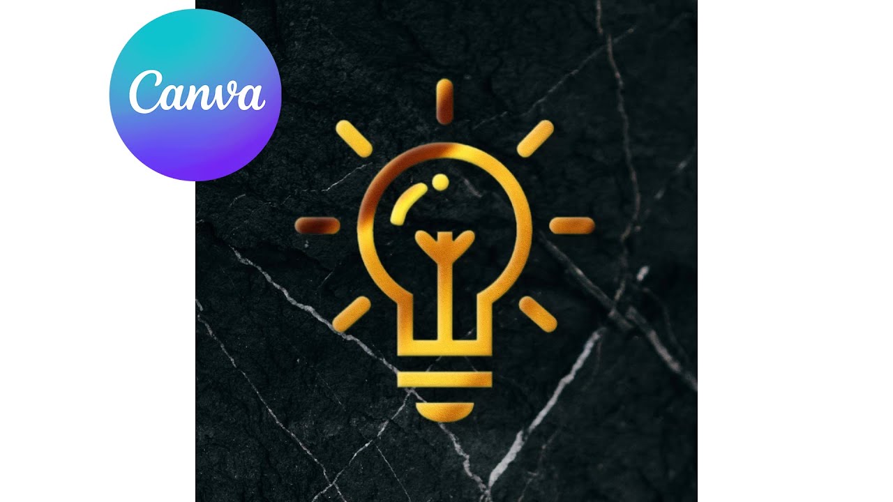 😍 EXPERT: Shiny Gold Logo Effect In Canva | Insert Video to a Logo | Canva Tutorial | Tutorial