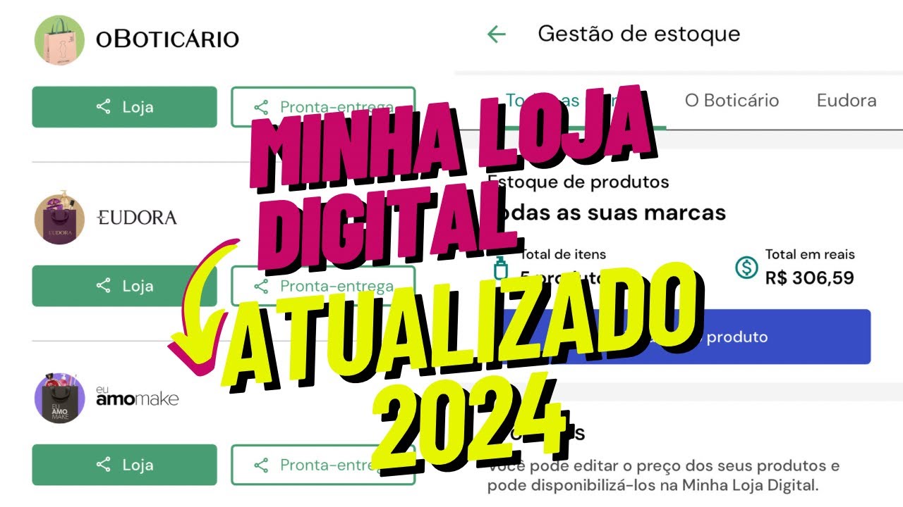 Minha loja digital Eudora / O Botic&aacute;rio ATUALIZADO 2024