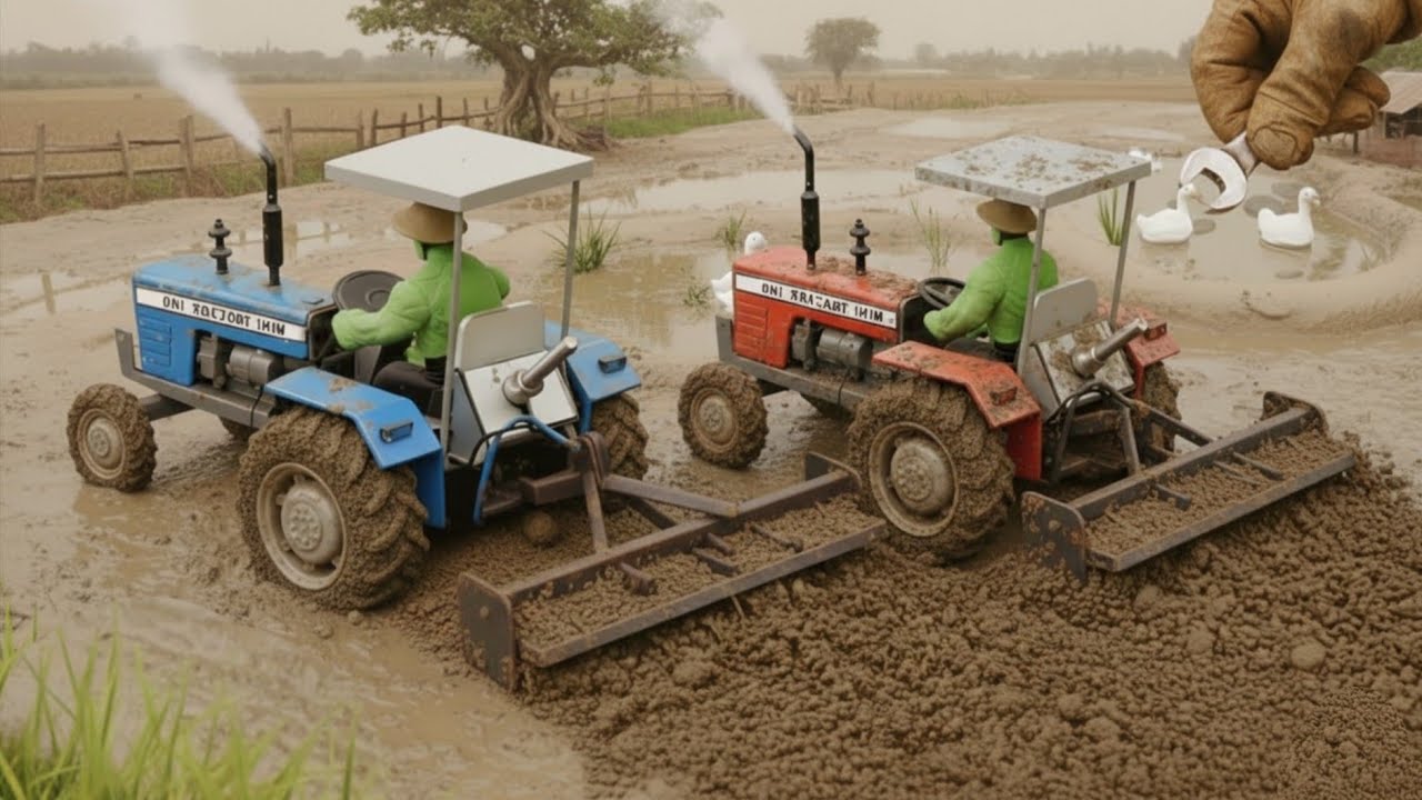 Tractor Power on TrackTractor ka dum Born to Farm @manucreator2 
