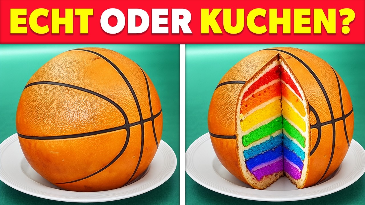 KUCHEN oder ECHT? ✔️🍰❌ 99 % schaffen diese Challenge nicht! Ist es Kuchen?