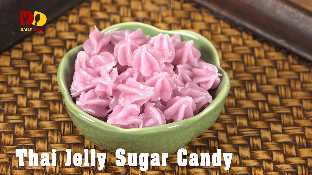 Thai Jelly Sugar Candy | Thai Dessert | Ar Lua | ขนมอาลัว