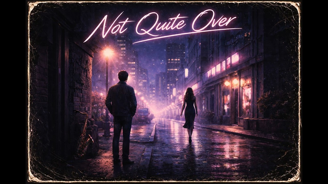 Not Quite Over – Melancholic Synthwave Sax (80s Night Drive Instrumental)