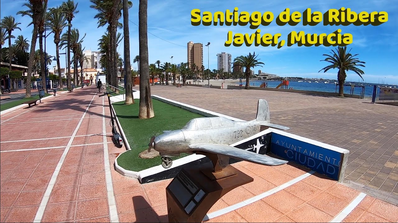 San Javier, Santiago de la Ribera, Murcia, Spain. 'New Location' Promenade Midday Walking Tour 🇪🇸