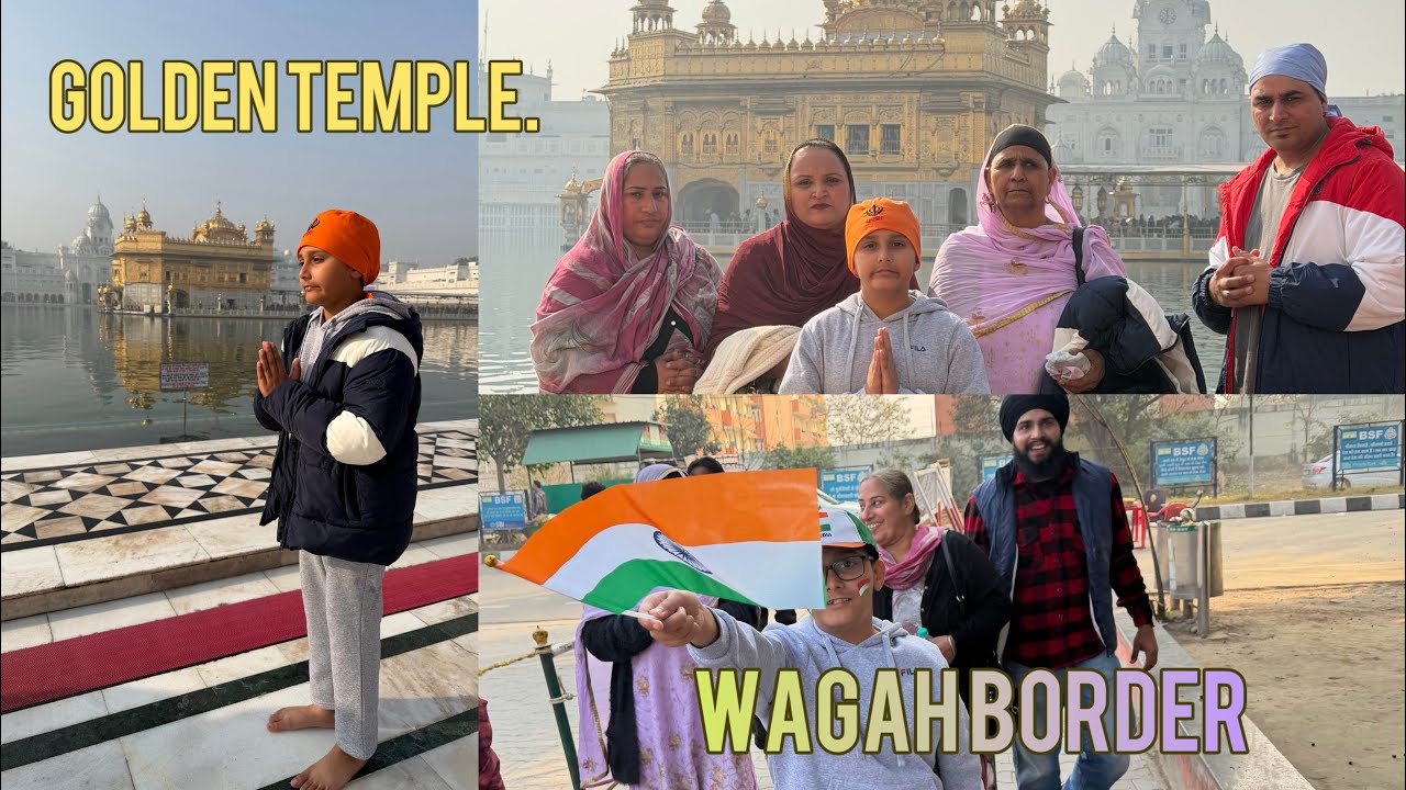 ਦਰਸ਼ਨ ਸ੍ਰੀ ਦਰਬਾਰ ਸਾਹਿਬ ਅੰਮ੍ਰਿਤਸਰ !Jallian Wala Bagh ! Wagah Border🇮🇳or Attari-Wagah ) @JSGhumanVlogs