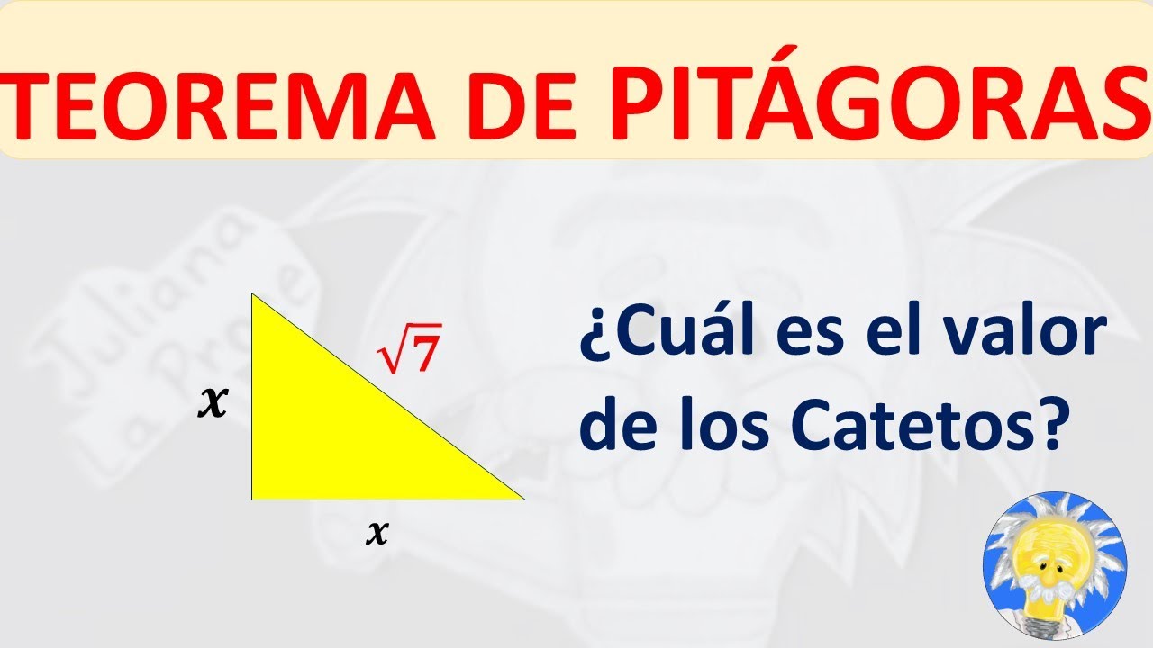 📐 Hallar los 2 catetos de valor x conociendo la HIPOTENUSA | TEOREMA DE PITÁGORAS | Juliana la Profe