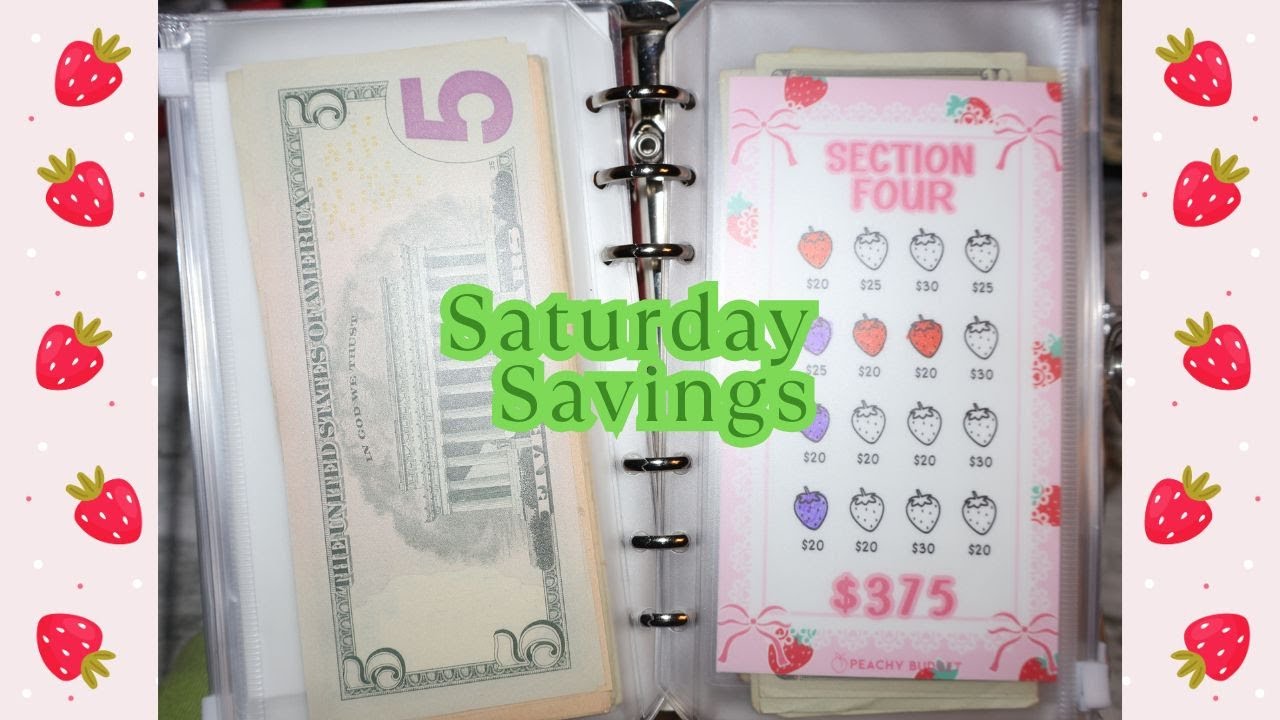 🍓STRAWBERRY SAVINGS🍓SAVING 2K 🍓6 MONTH CHALLENGE 🍓CASH STUFFING 🍓2026