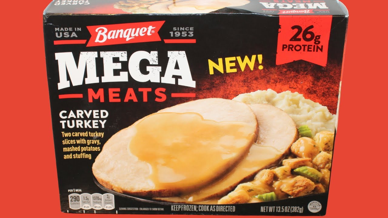 Обзор индейки, нарезанной на вертеле, от Banquet Mega Meats