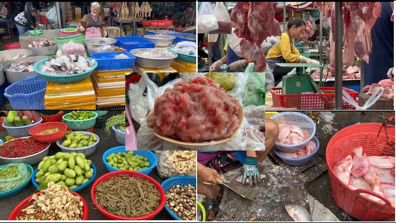 Discover the Secrets of Khmer Fresh Market: Freshness of Vegetables,​ Chicken, Beef & Seafood
