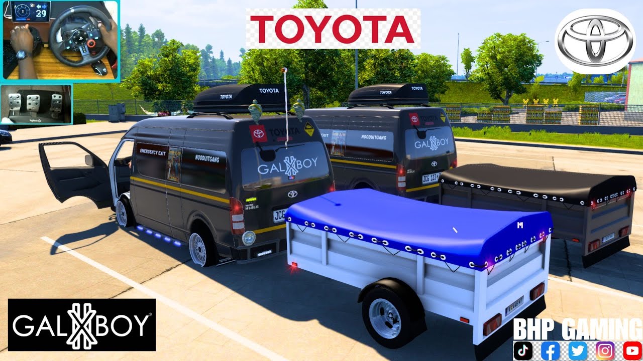 Transporting Passengers to the Hotel in a Toyota HiAce – [ g29 steering wheel Gameplay]